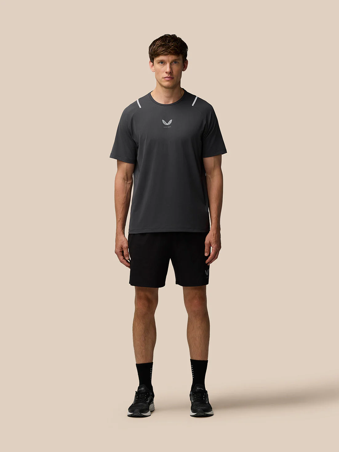 Apex Training T-Shirt - Gunmetal/Silver Reflective - Image 4