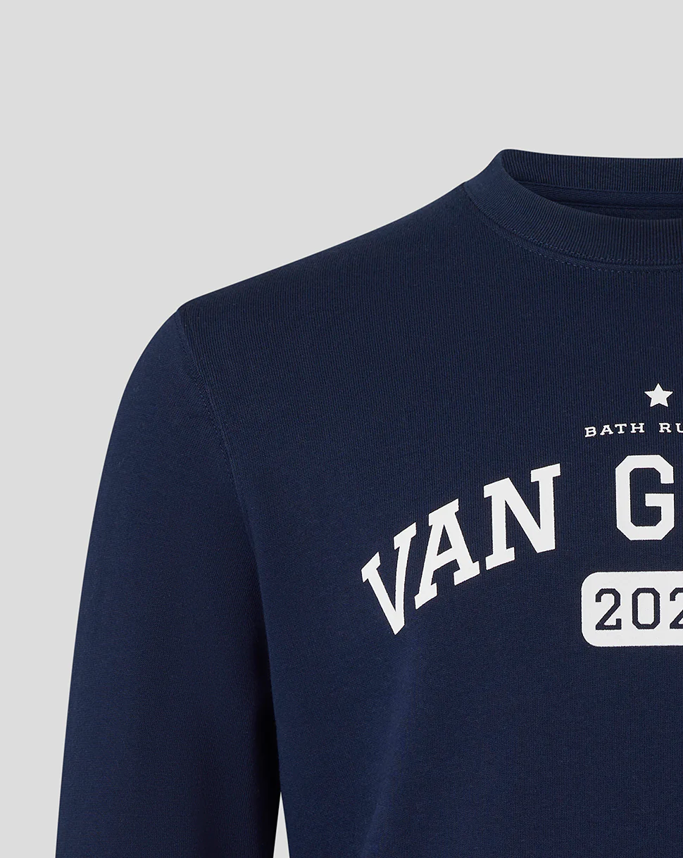 BATH RUGBY VAN GRAAN CREW SWEATSHIRT - FRENCH NAVY - Image 3