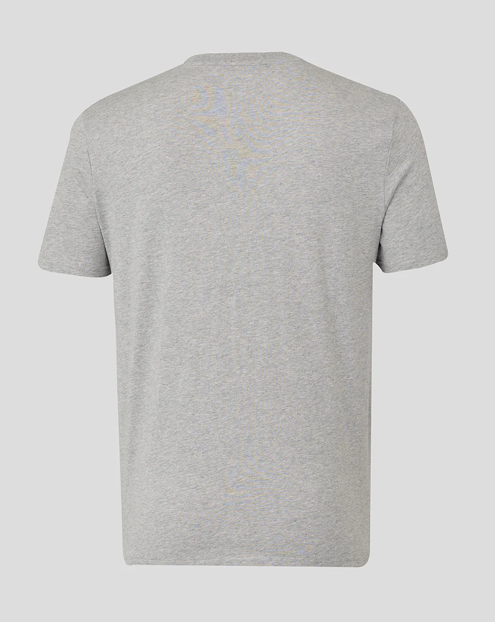 BATH RUGBY VARSITY TEE - HEATHER GREY - Image 4