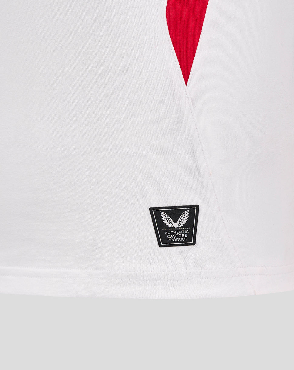 Junior England Rugby 25/26 Home Classic Short Sleeve Shirt - Brilliant White - Image 5