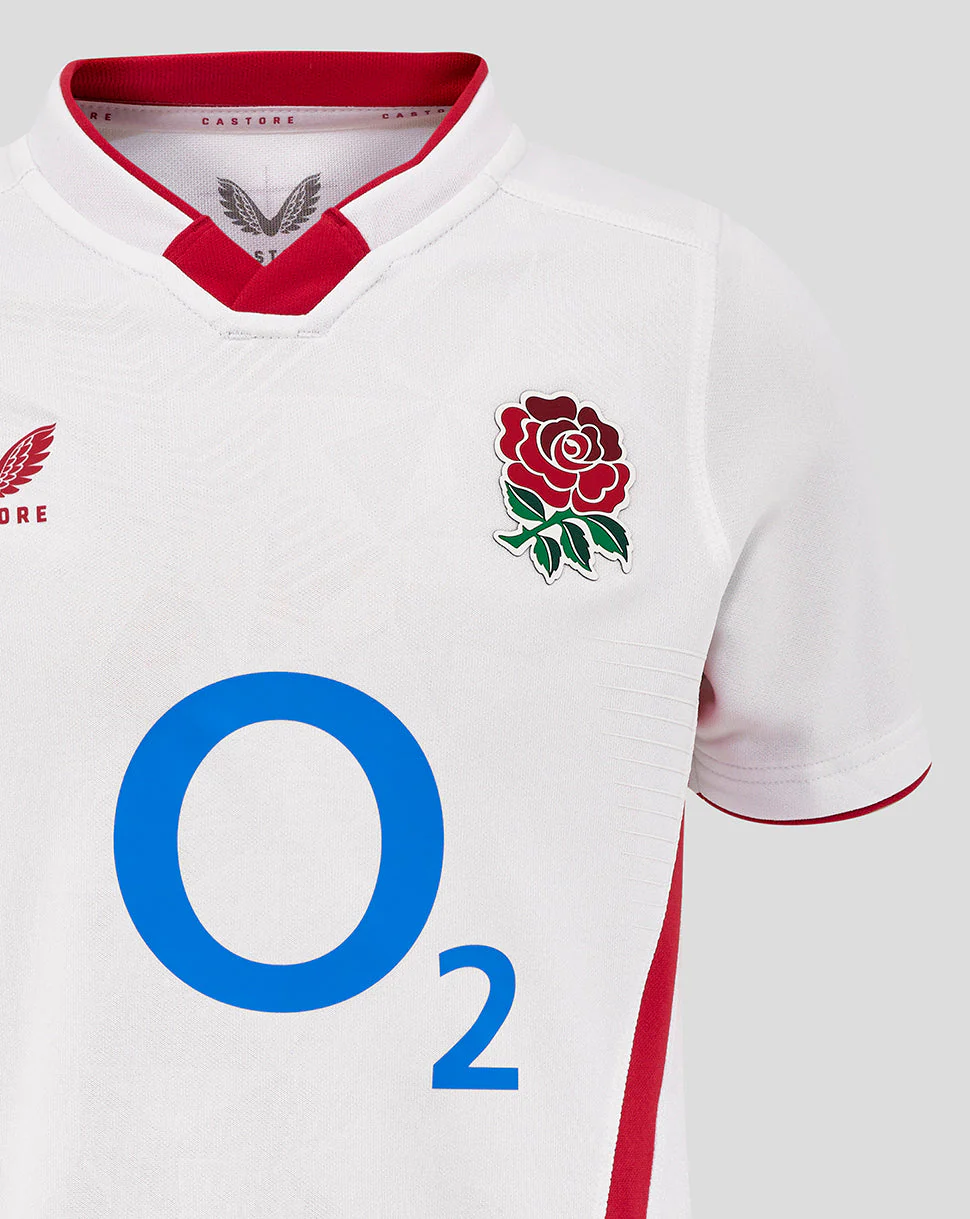 Junior England Rugby 25/26 Home Pro Shirt - Brilliant White - Image 3
