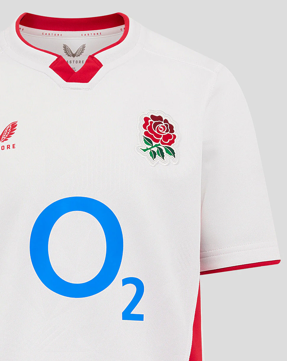 Junior England Rugby 25/26 Home Shirt - Brilliant White - Image 3
