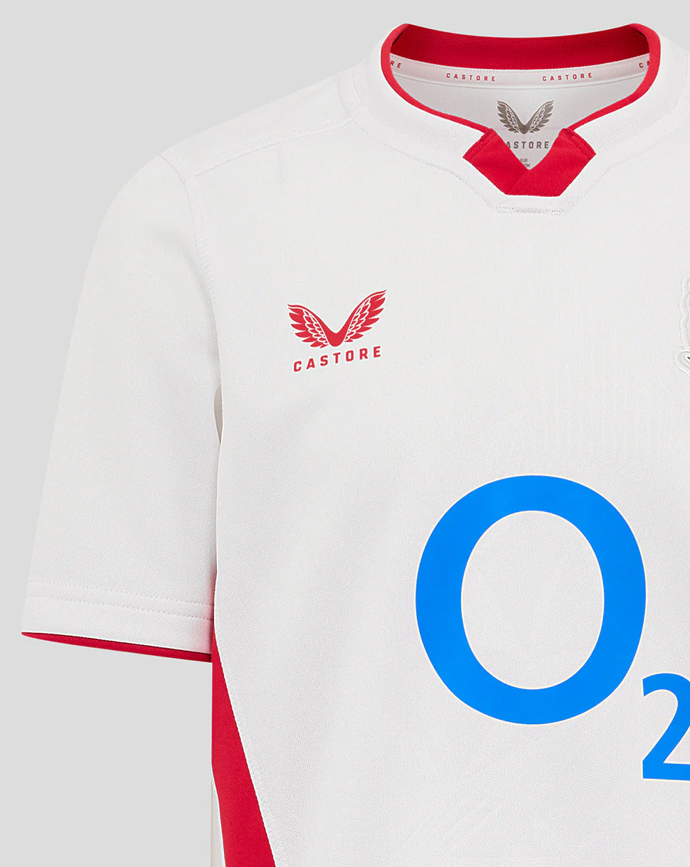 Junior England Rugby 25/26 Home Shirt - Brilliant White - Image 4