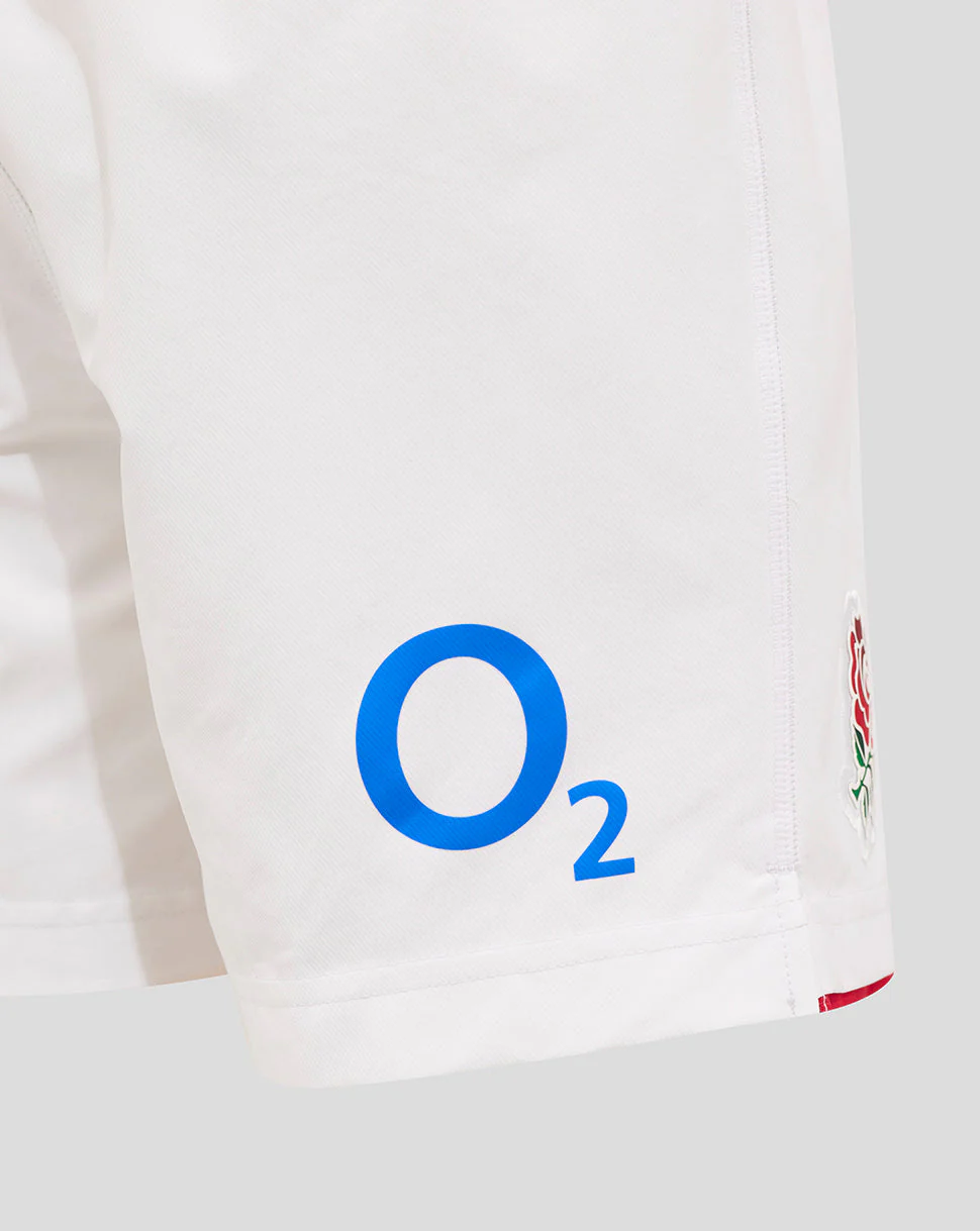 Junior England Rugby 25/26 Home Shorts - Brilliant White - Image 4
