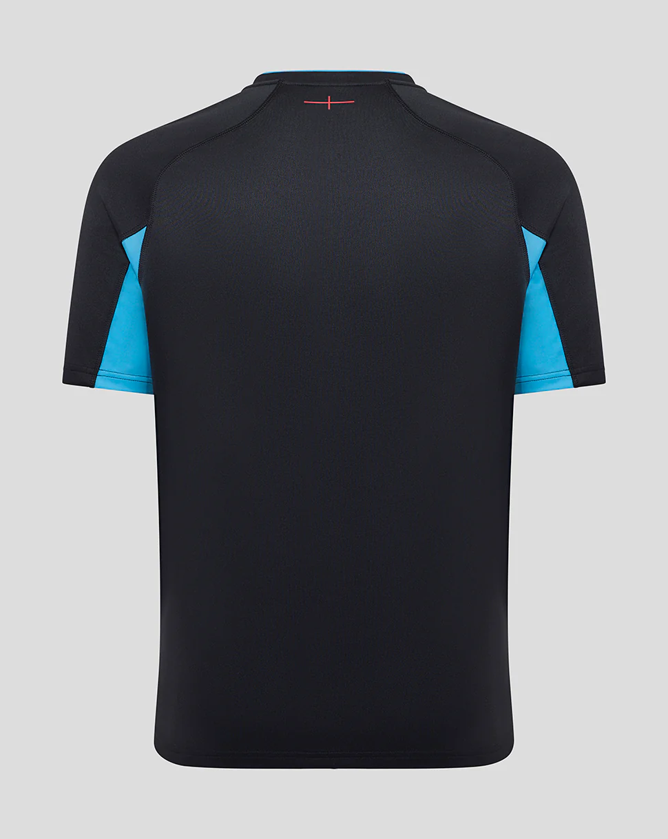 Men’s England Rugby Replica Alternate Short Sleeve Shirt – Caviar - Image 4