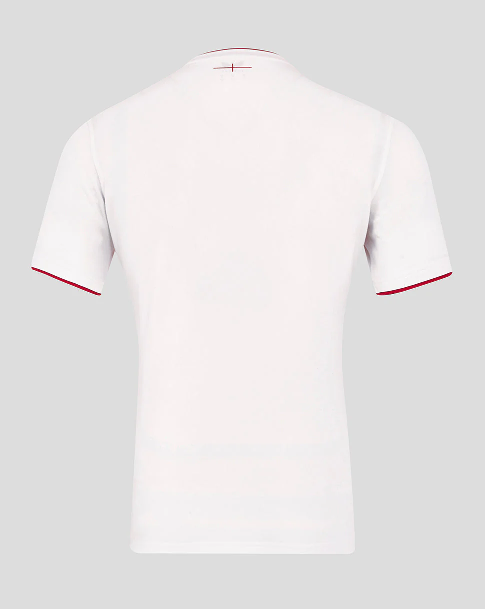Men’s England Rugby 25/26 Home Pro Short Sleeve Shirt – Brilliant White - Image 2