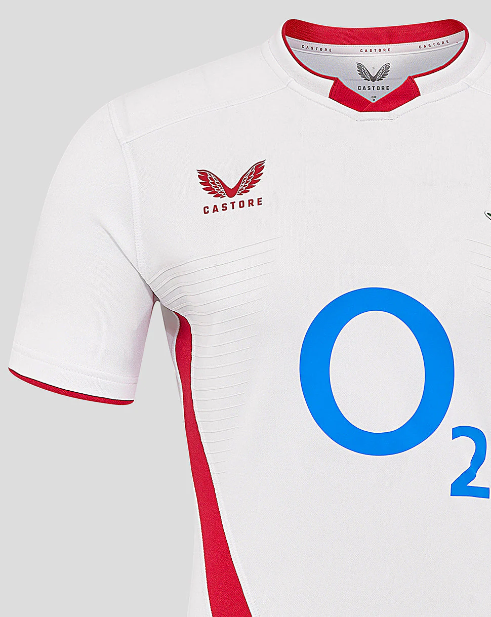 Men’s England Rugby 25/26 Home Pro Short Sleeve Shirt – Brilliant White - Image 4