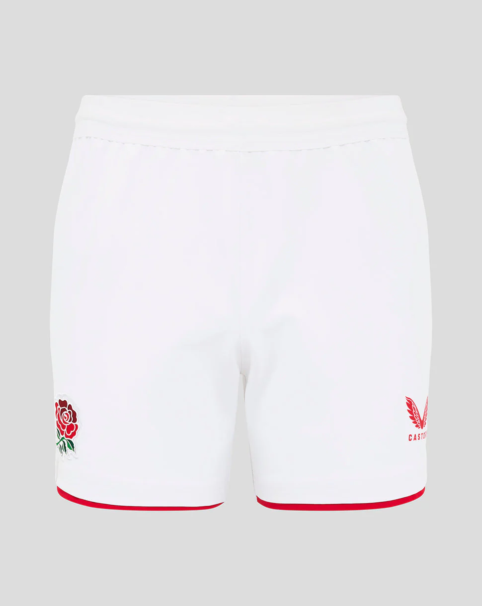 Men’s England Rugby 25/26 Home Pro Shorts – Brilliant White
