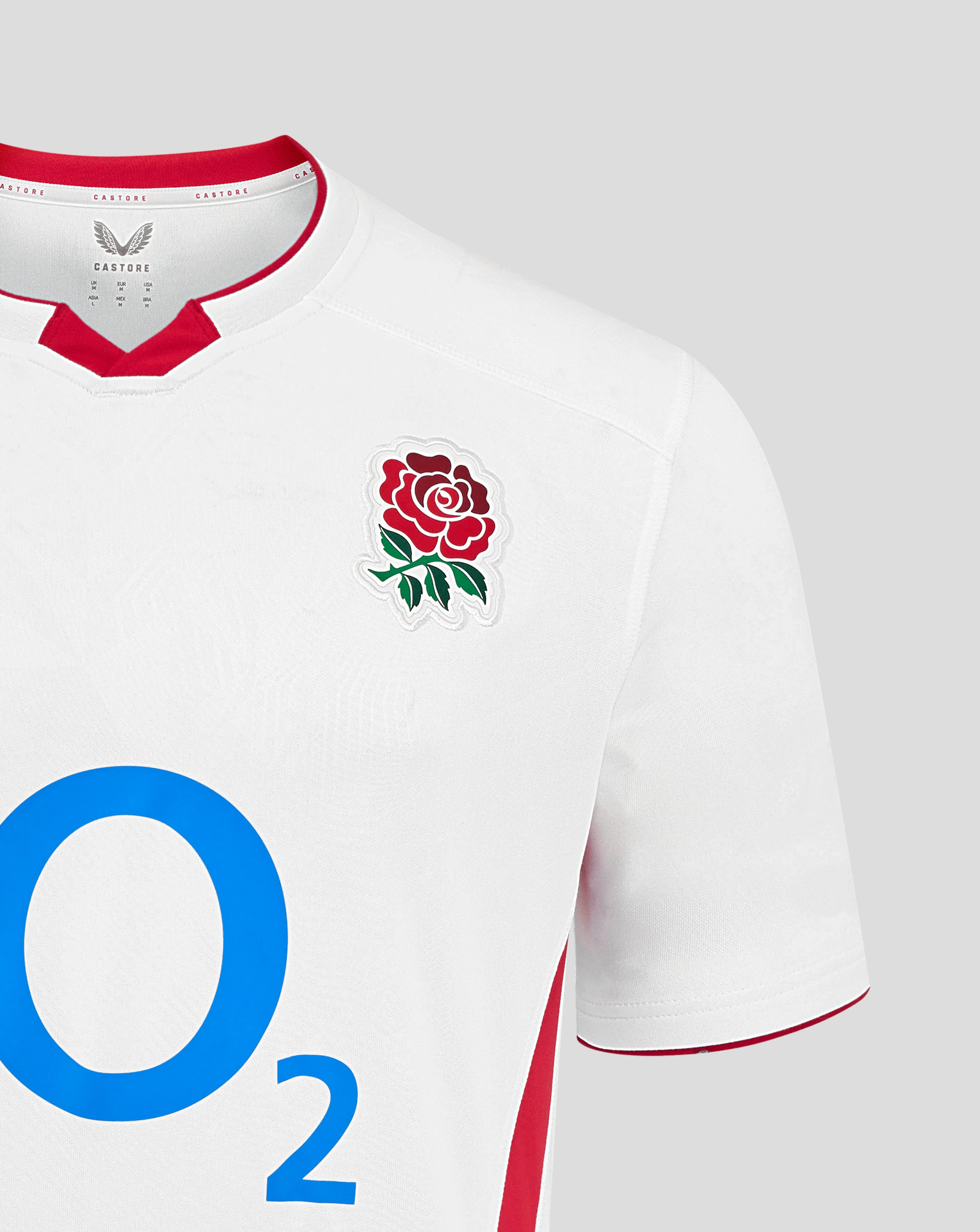 Men’s England Rugby 25/26 Home Short Sleeve Shirt – Brilliant White - Image 3