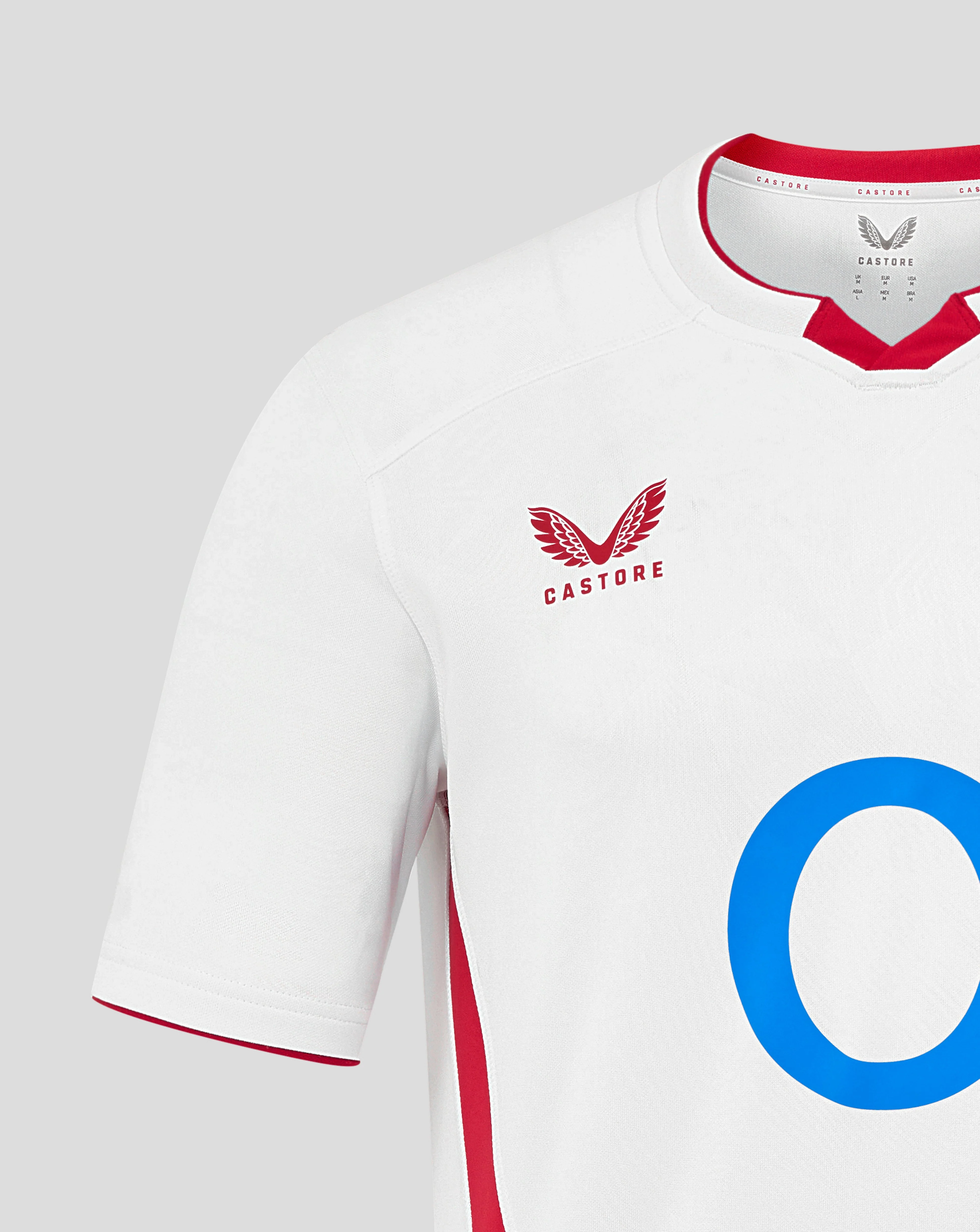 Men’s England Rugby 25/26 Home Short Sleeve Shirt – Brilliant White - Image 4