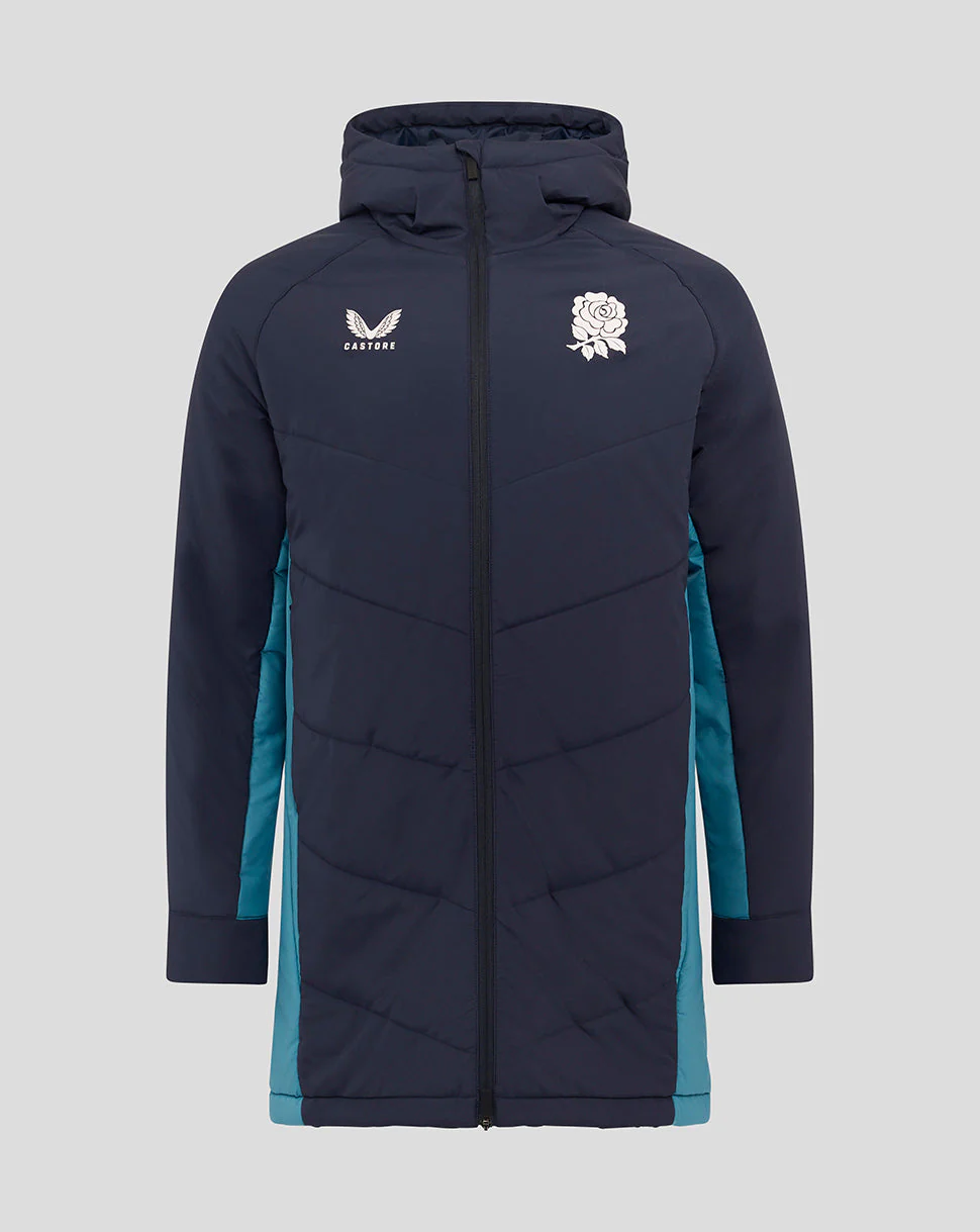 Men’s England Rugby 25/26 Performance Long Sleeve Padded Jacket – Inkwell