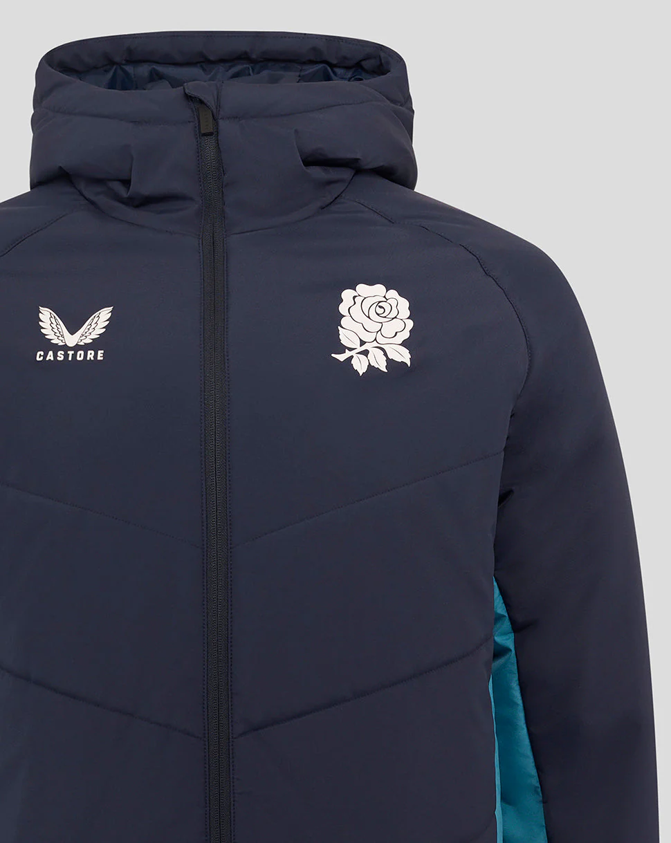 Men’s England Rugby 25/26 Performance Long Sleeve Padded Jacket – Inkwell - Image 4