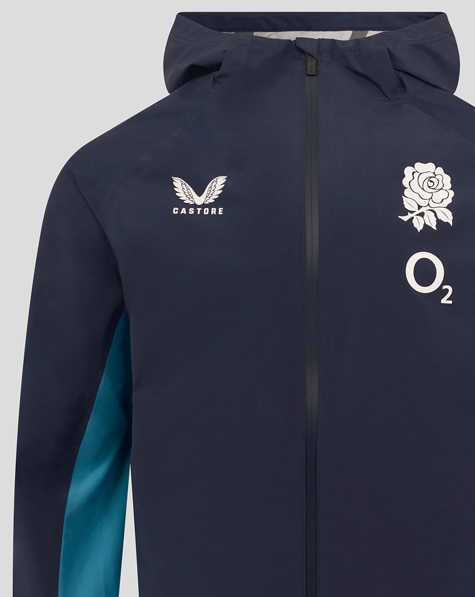 Men’s England Rugby 25/26 Performance Long Sleeve Rain Jacket – Inkwell - Image 4