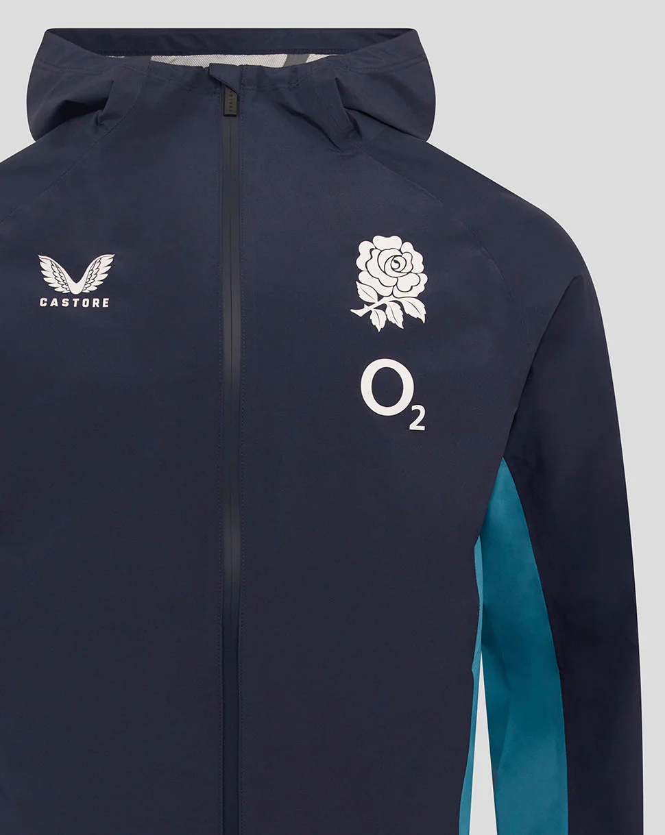 Men’s England Rugby 25/26 Performance Long Sleeve Rain Jacket – Inkwell - Image 5