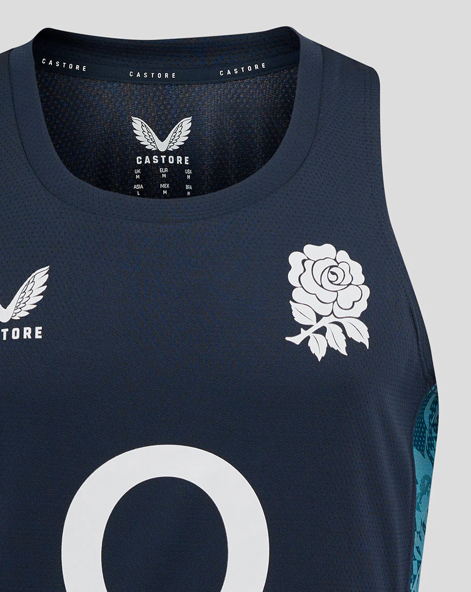 Men’s England Rugby 25/26 Performance Sleeveless Singlet – Inkwell - Image 3