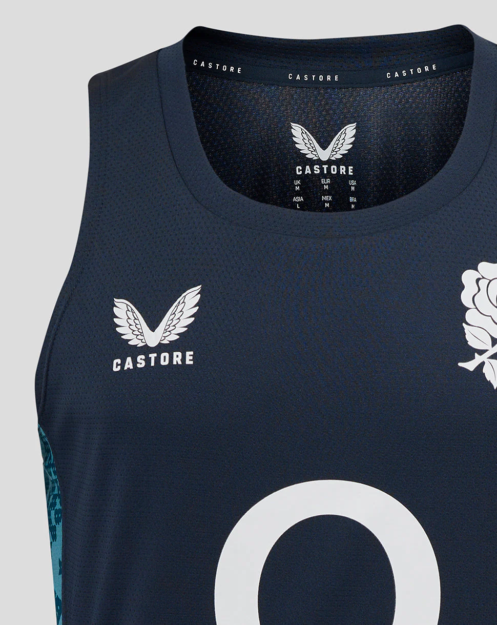 Men’s England Rugby 25/26 Performance Sleeveless Singlet – Inkwell - Image 4