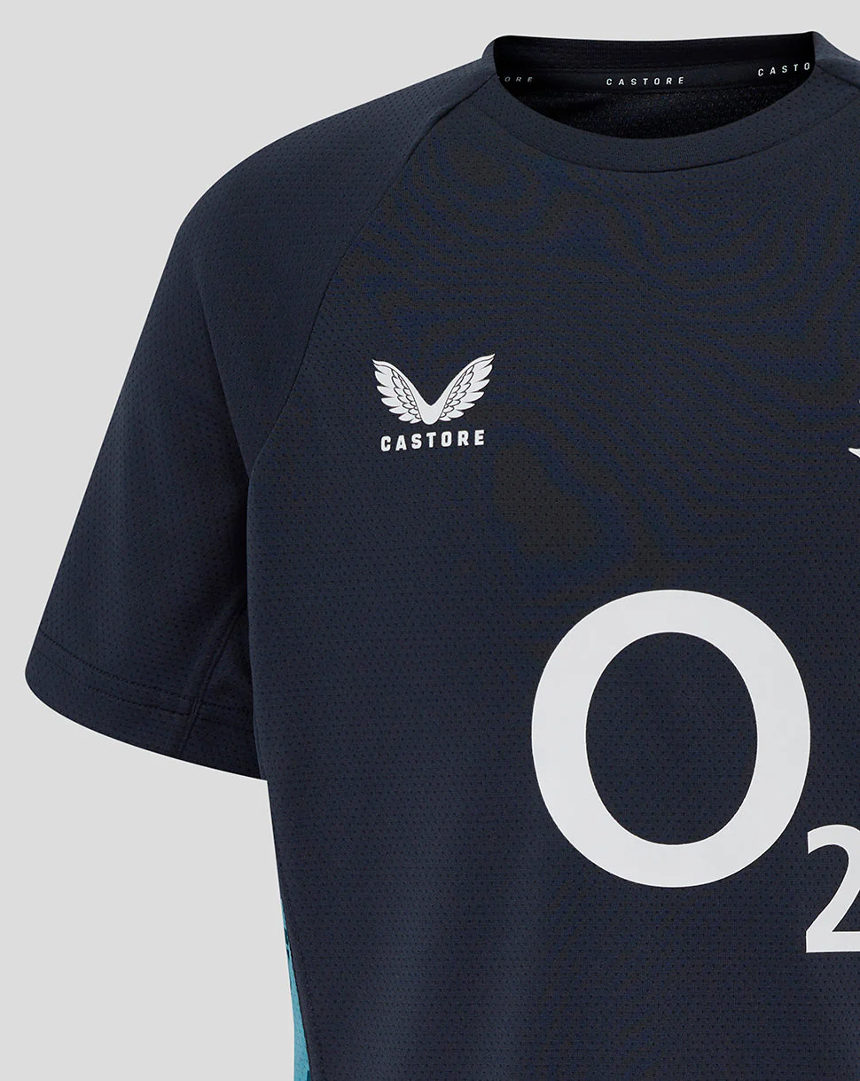 Junior England Rugby 25/26 Performance Short Sleeve T-Shirt - Inkwell - Image 4