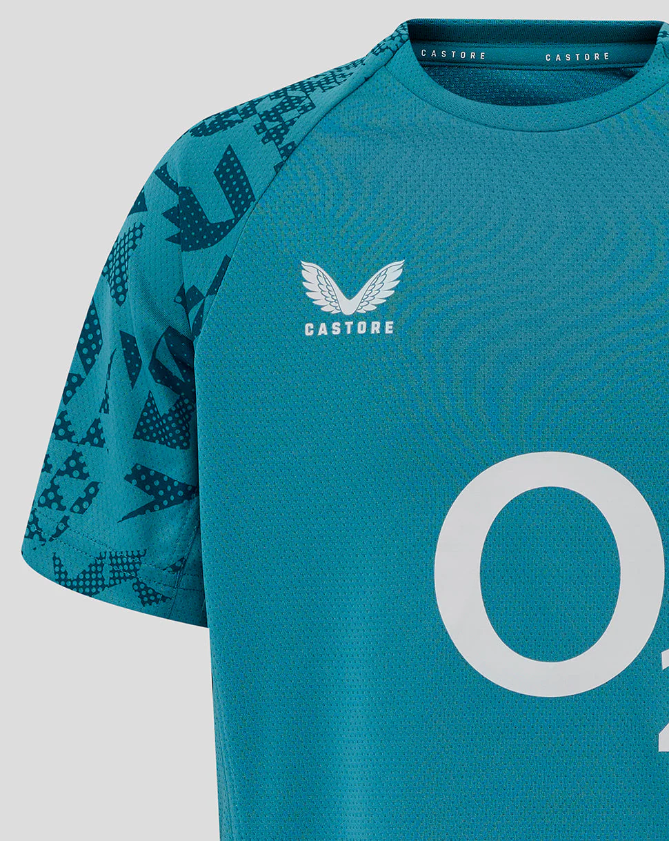 Junior England Rugby 25/26 Performance Short Sleeve Tee - Storm Blue - Image 4