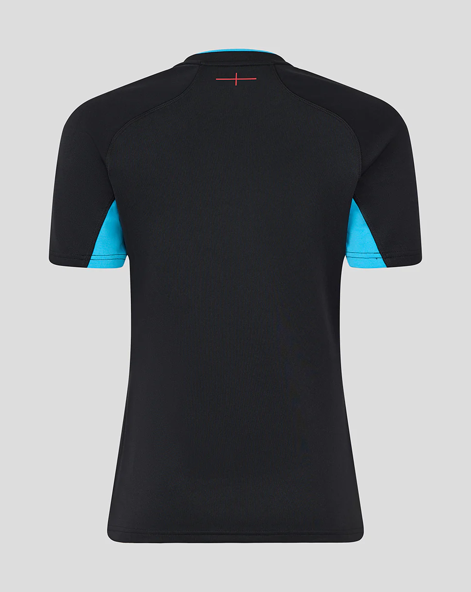 Women’s England Rugby Alternate Short Sleeve Replica Shirt – Caviar - Image 5