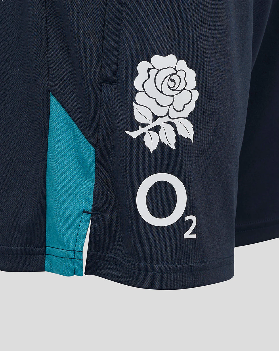 Women’s England Rugby 25/26 Performance Knit Shorts with Pockets – Inkwell - Image 3