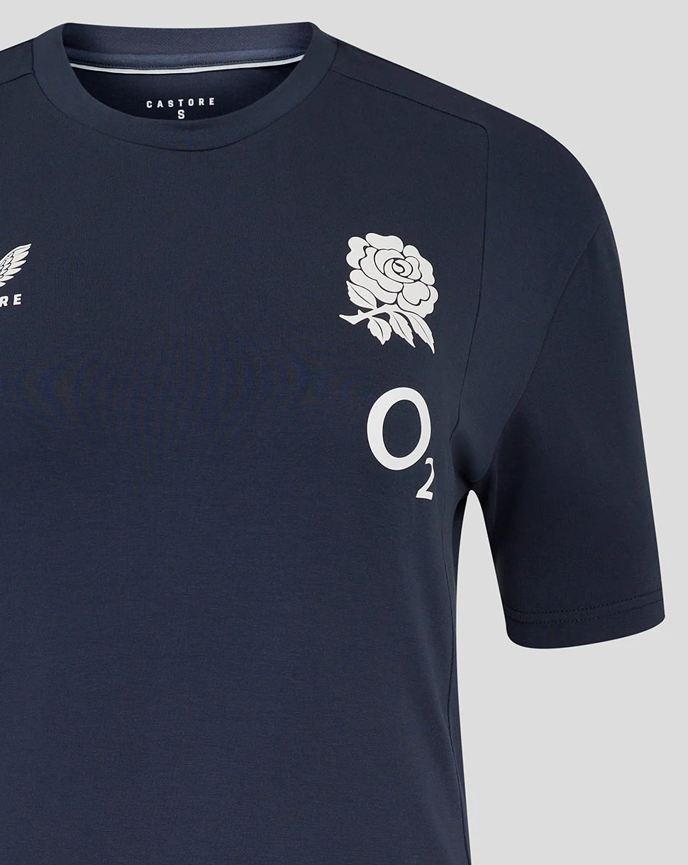 Women's England Rugby 25/26 Travel Short Sleeve Tee - Inkwell - Image 4