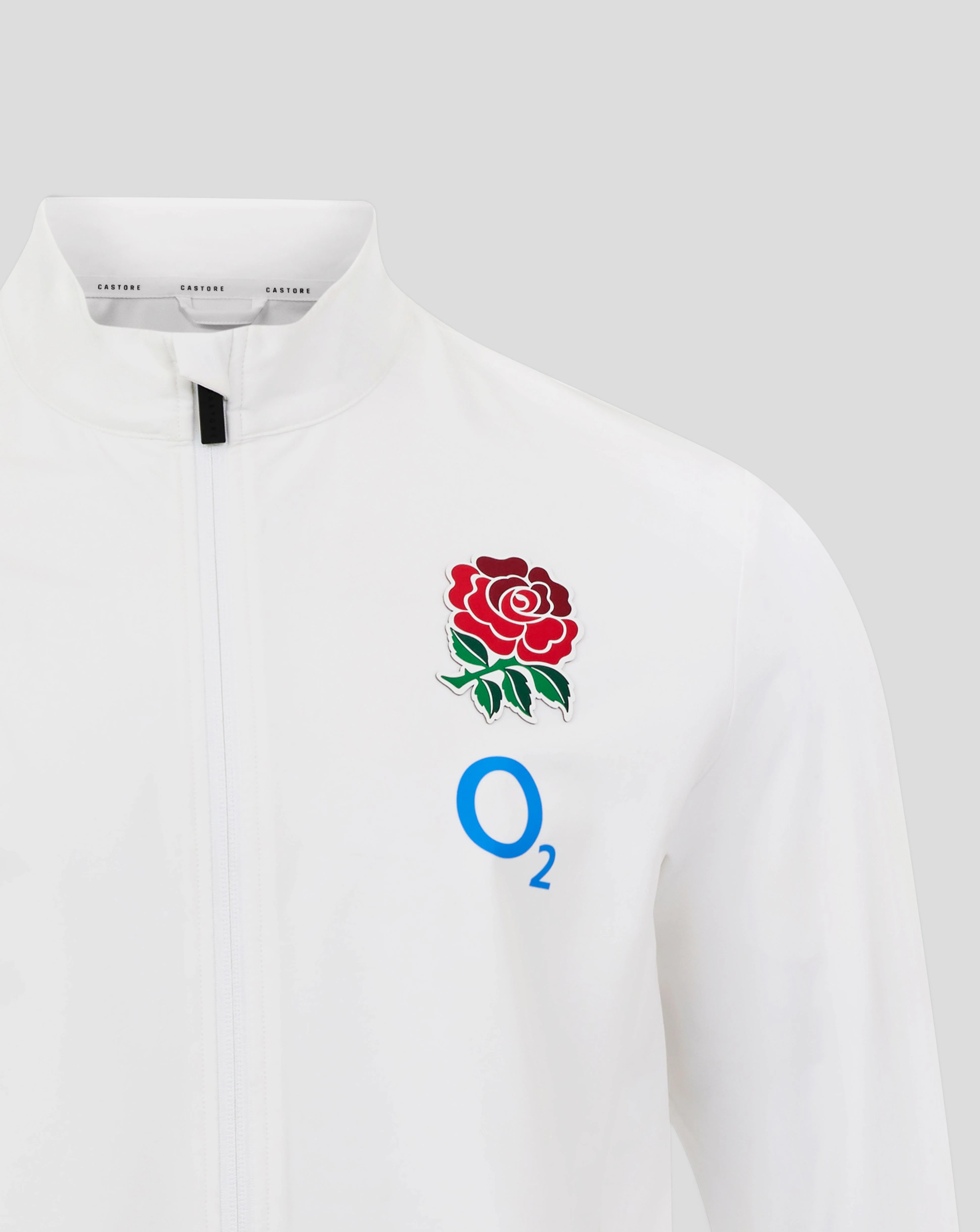 England Rugby Men's  Long Sleeve Anthem Jacket O2 – Brilliant White - Image 3