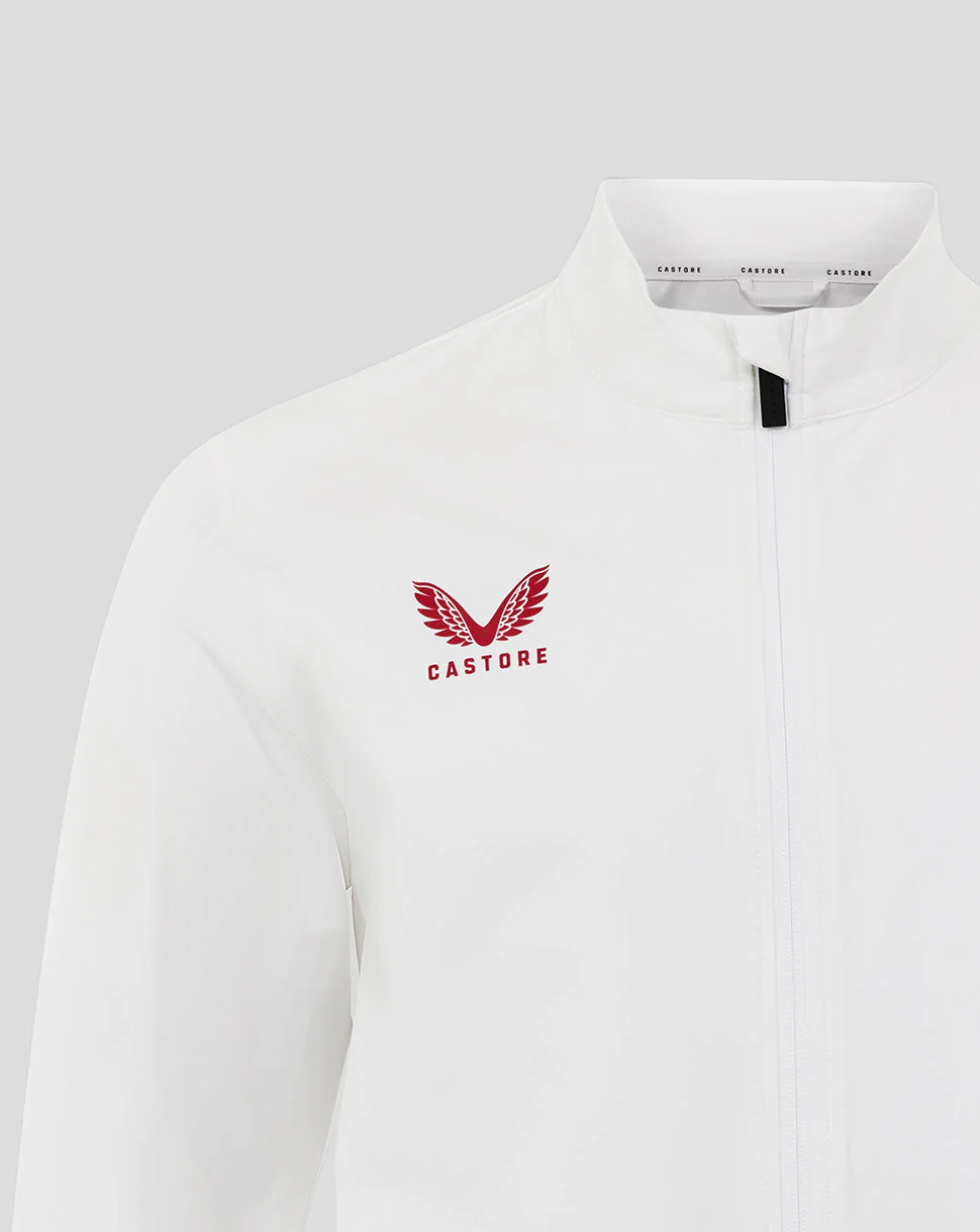 England Rugby Men's  Long Sleeve Anthem Jacket O2 – Brilliant White - Image 4