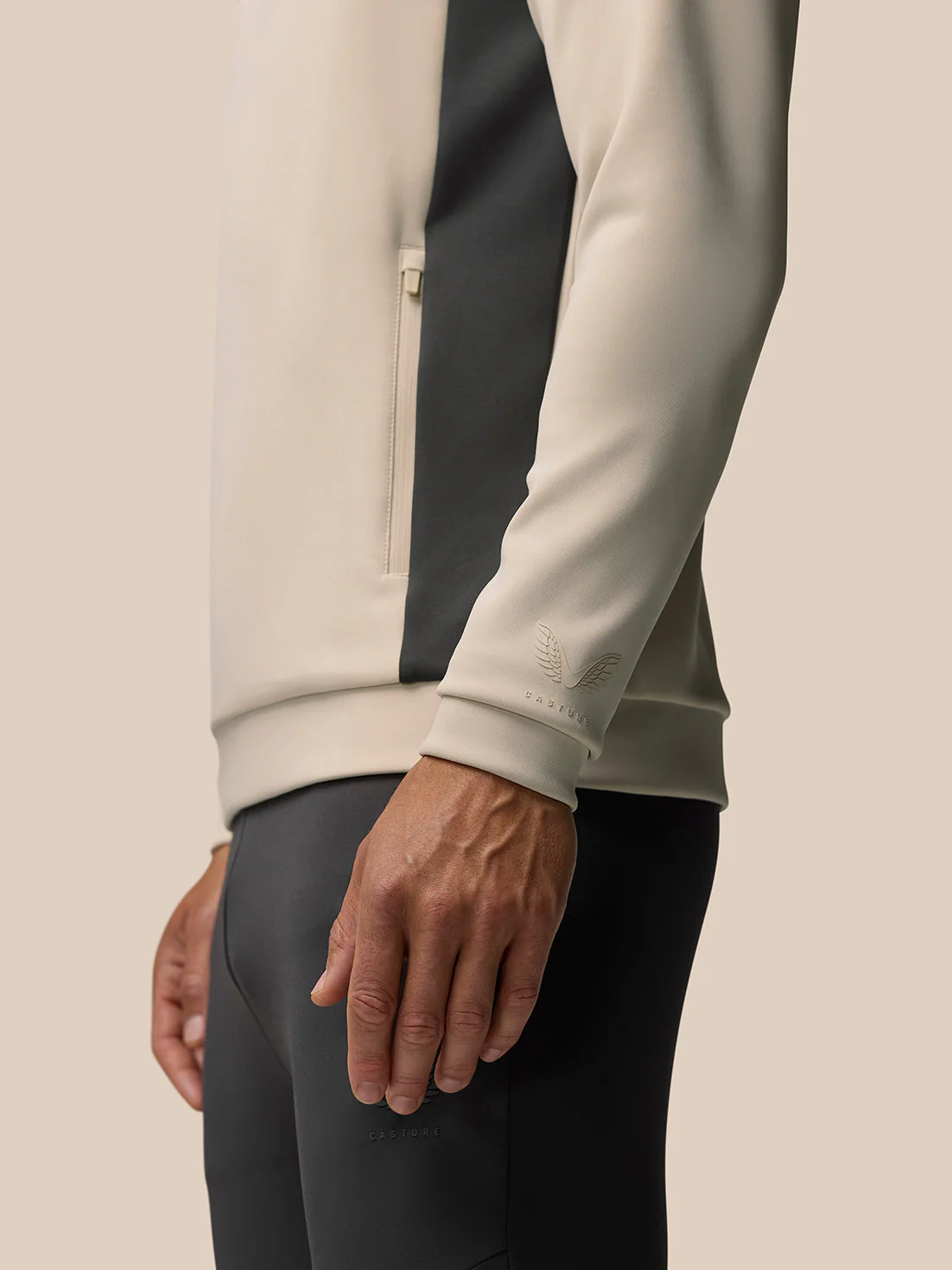Flex Lifestyle Hoodie - Beige - Image 4