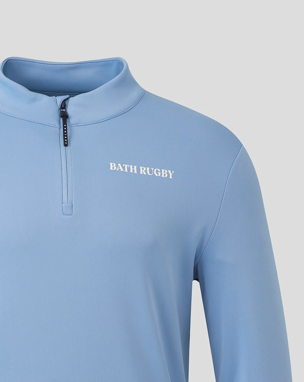GOLF CLUB CLASSIC QUARTER ZIP LS TOP - SKY BLUE - Image 4