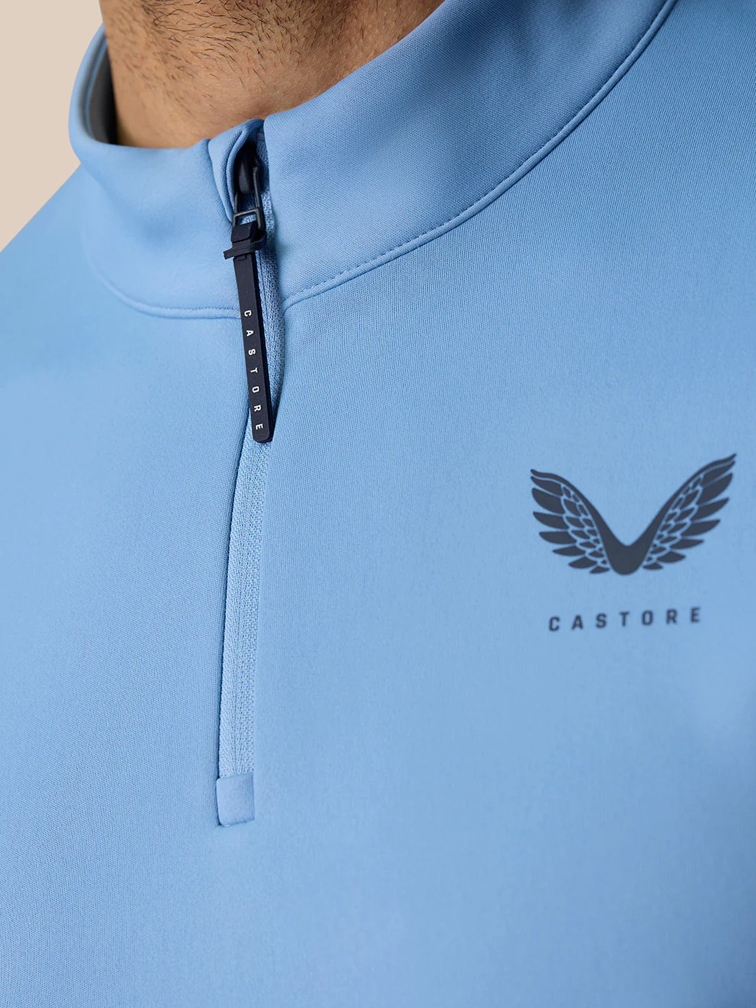 Golf Club Classic Quarter Zip Top  - Sky Blue - Image 5