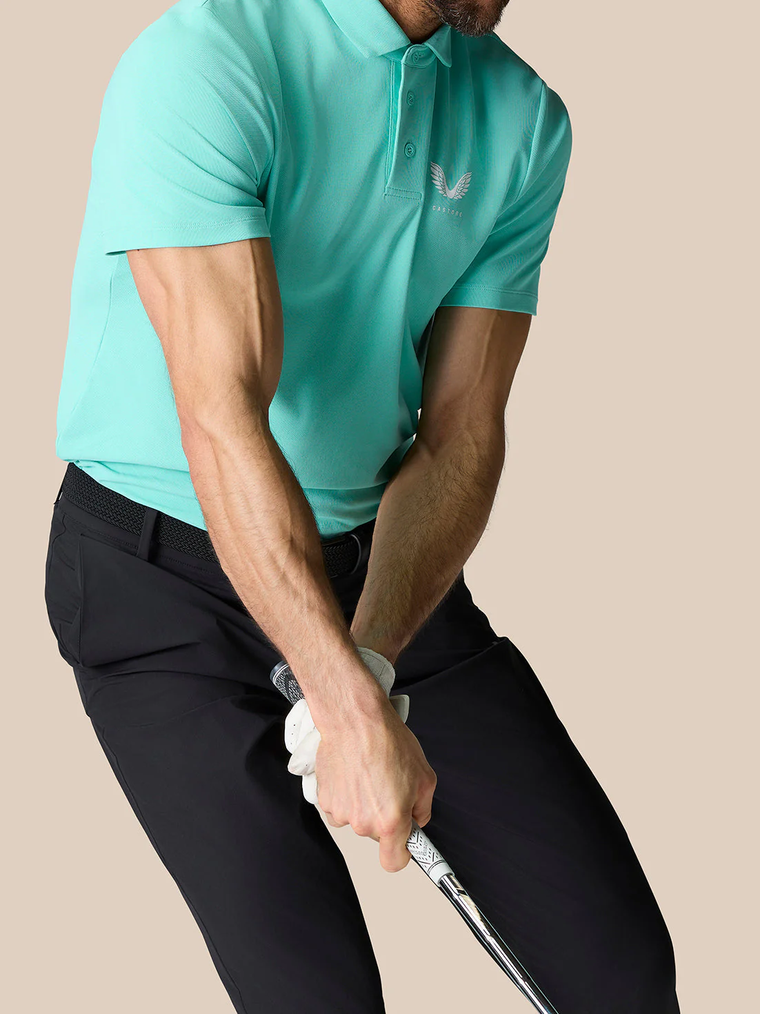 Golf Club Essential Polo - Light Aqua - Image 3
