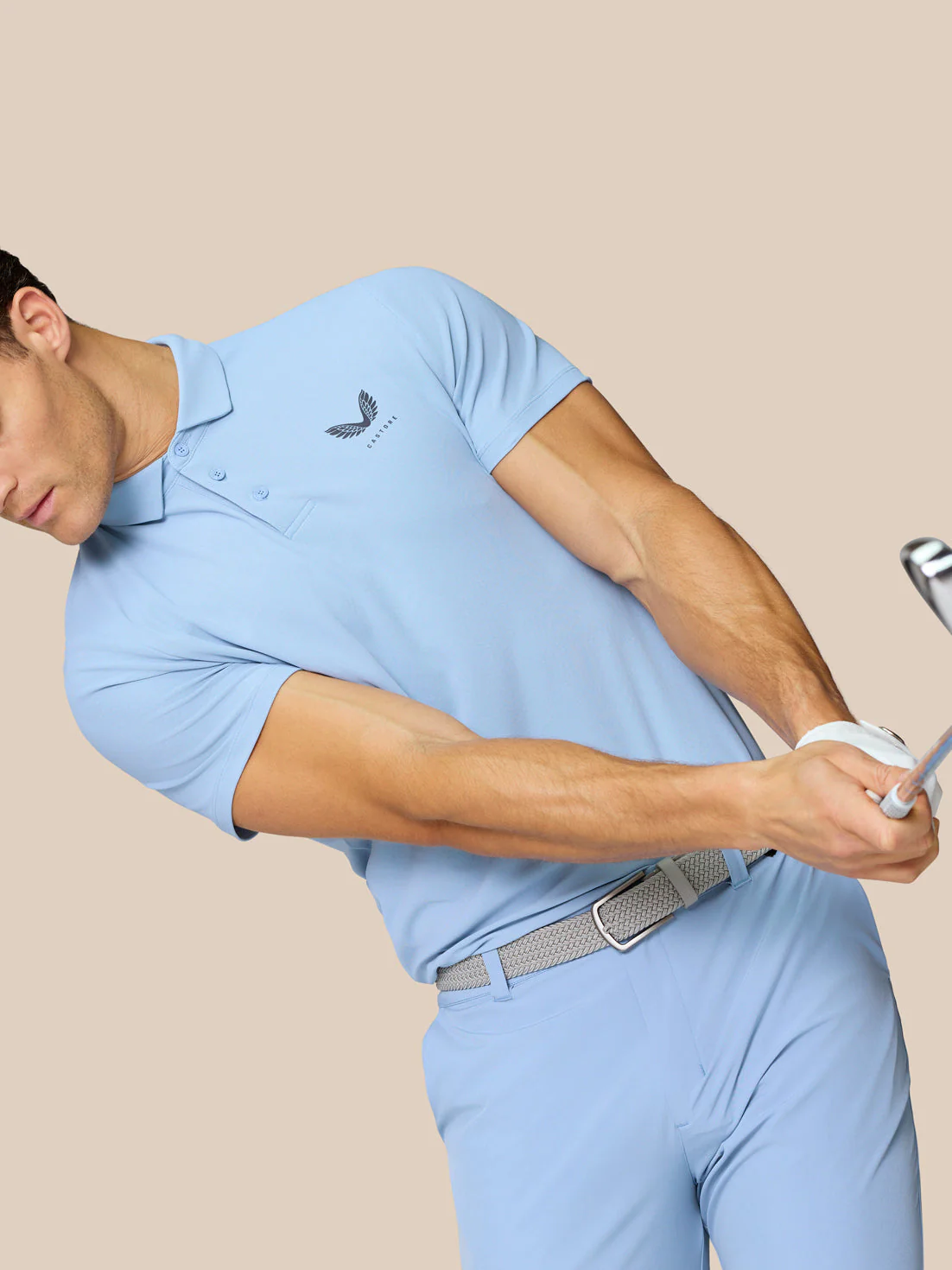 Golf Club Essential Polo - Sky Blue - Image 3