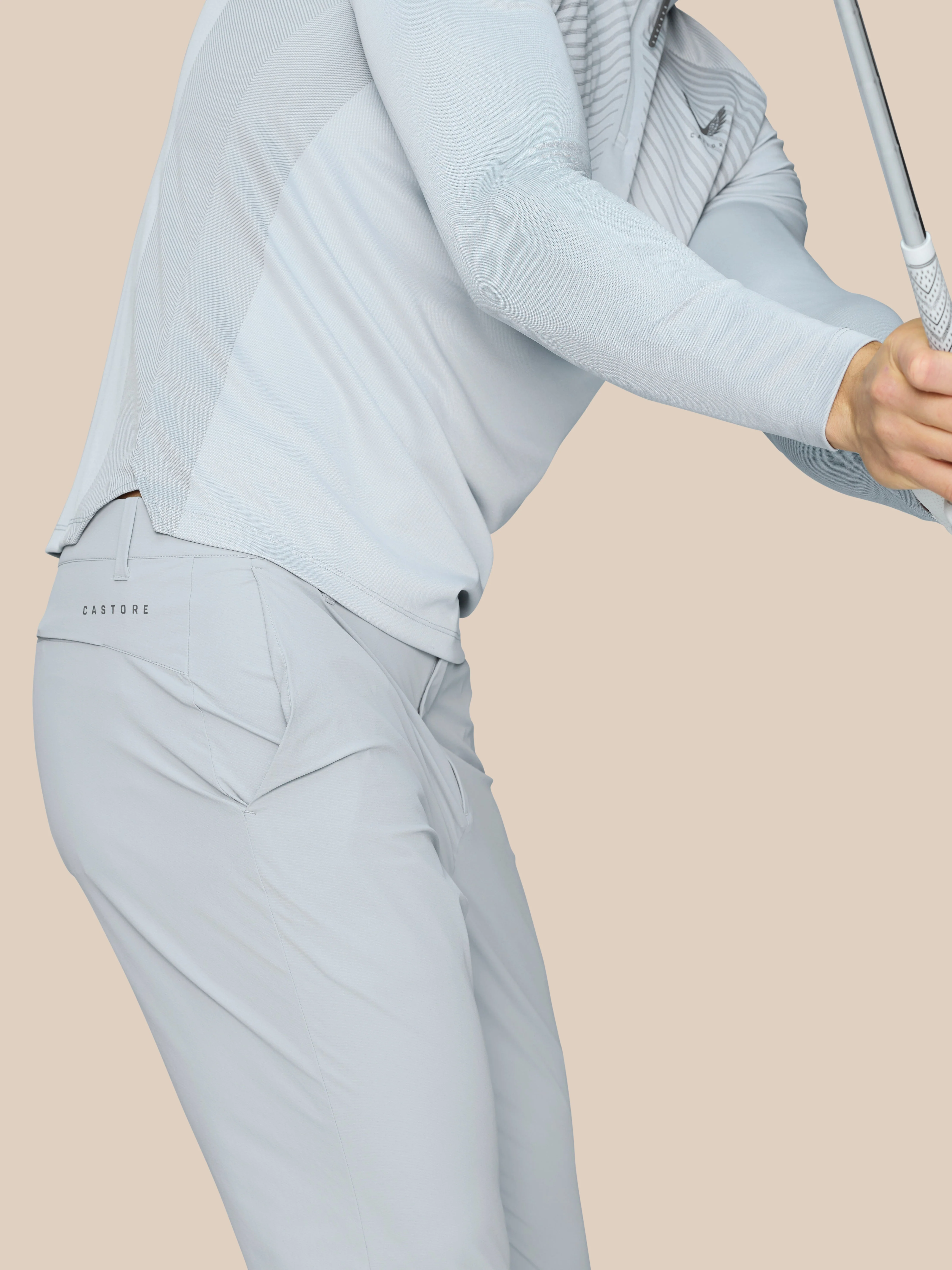 Golf Pinnacle 32" Trousers - Mid Grey - Image 5