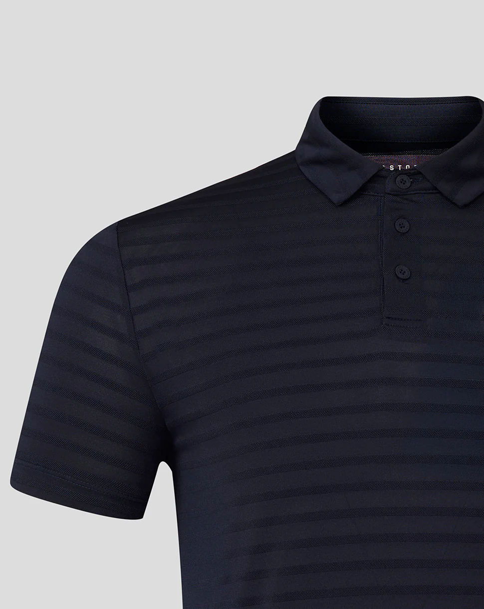GOLF PINNACLE PIQUE STRIPE POLO - NAVY - Image 3
