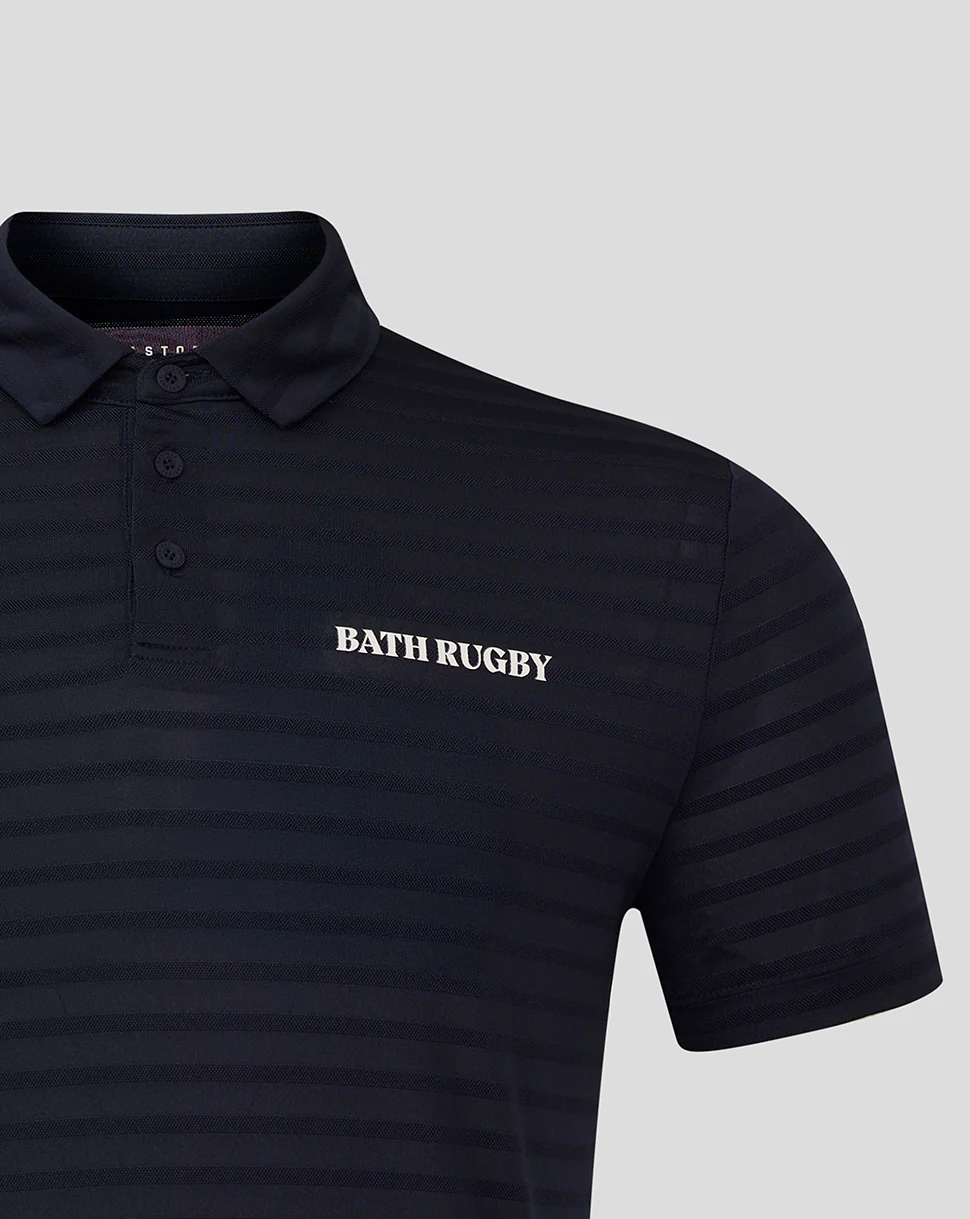GOLF PINNACLE PIQUE STRIPE POLO - NAVY - Image 4