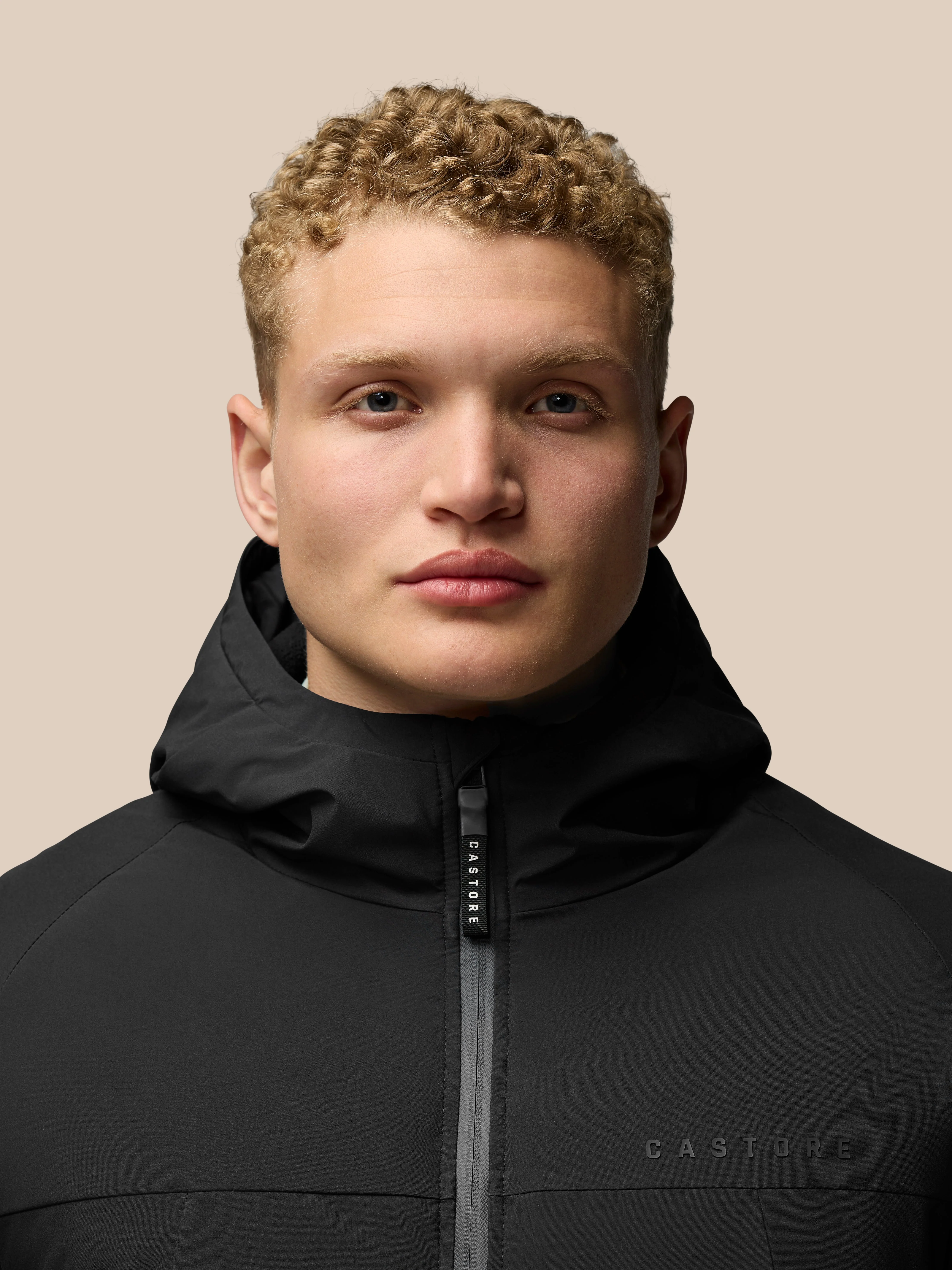 Longline Wadded Jacket - Black - Image 4