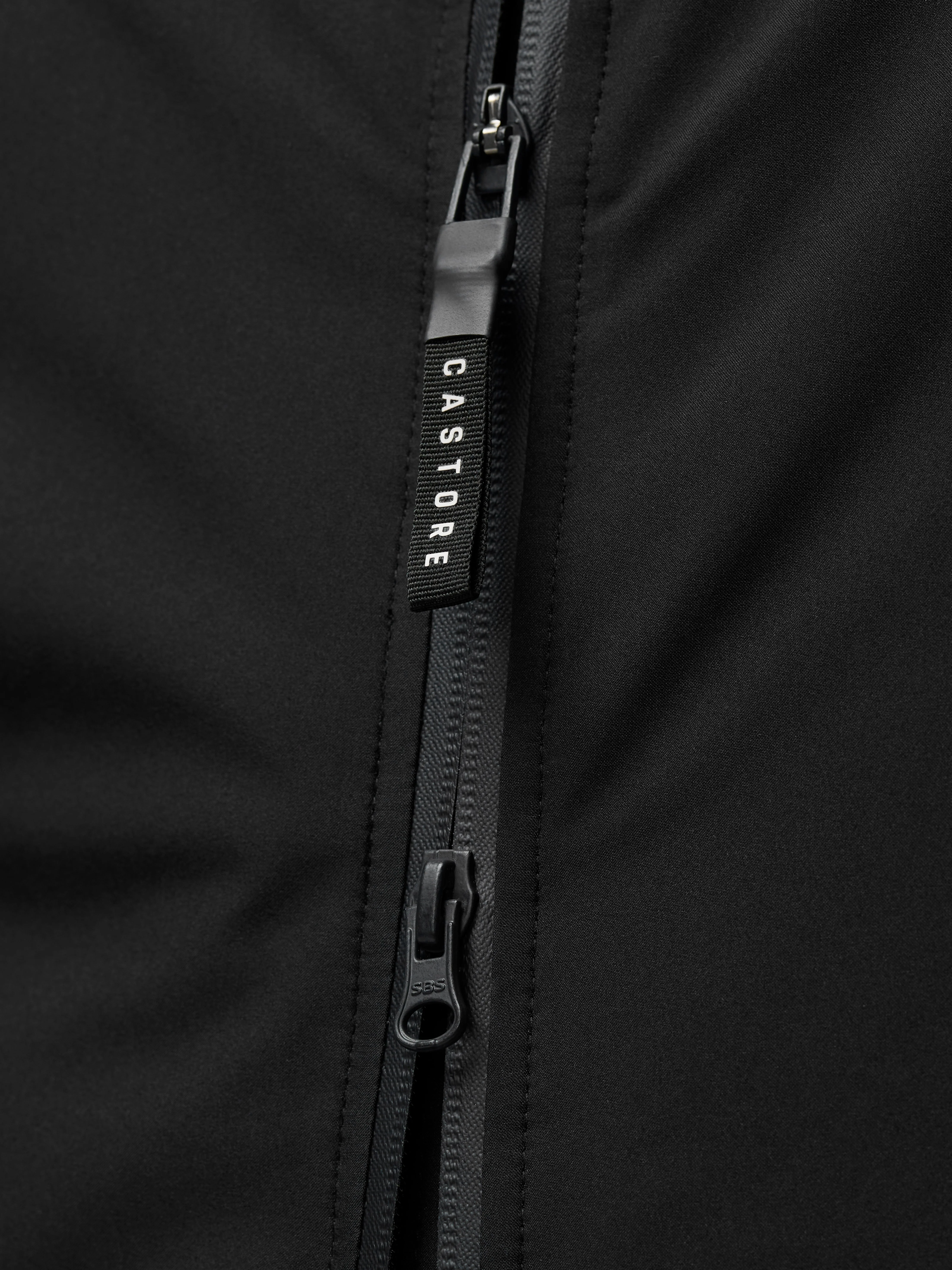 Longline Wadded Jacket - Black - Image 8