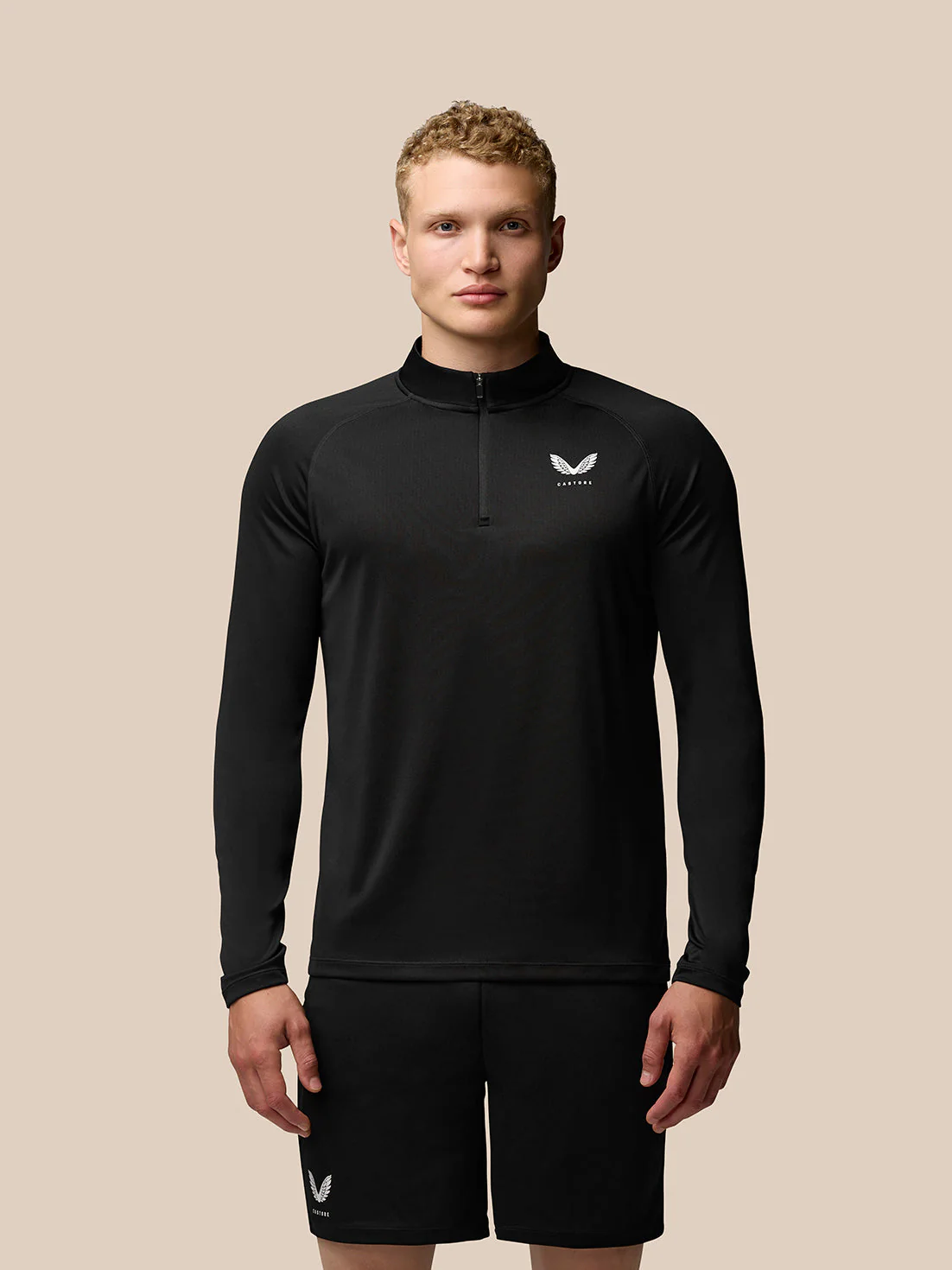 Adapt Training Quarter Zip Top - Black