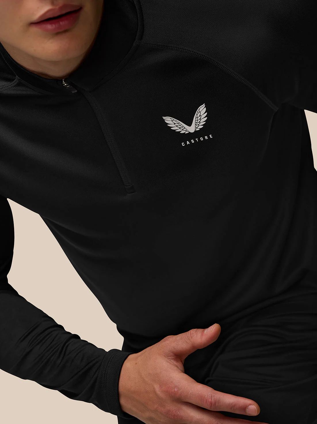 Adapt Training Quarter Zip Top - Black - Image 3