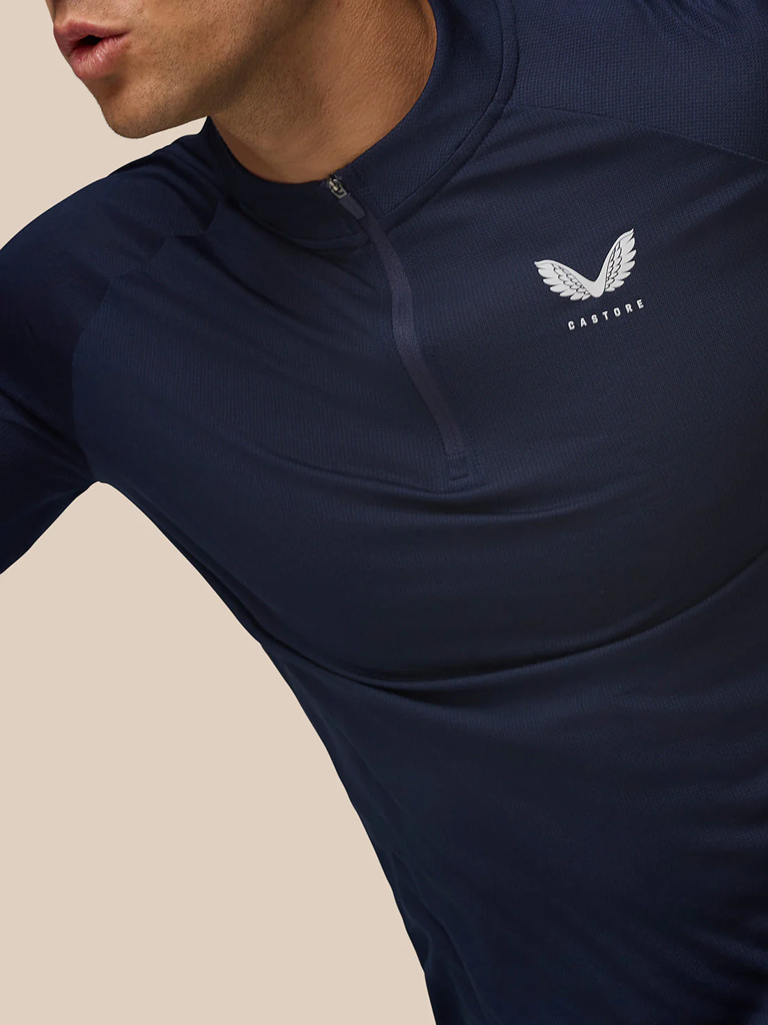 Apex Training Quarter Zip Top - Midnight Navy - Image 3