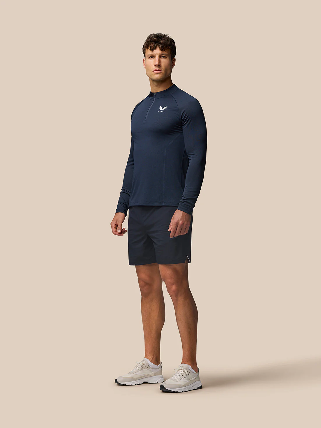 Apex Training Quarter Zip Top - Midnight Navy - Image 6